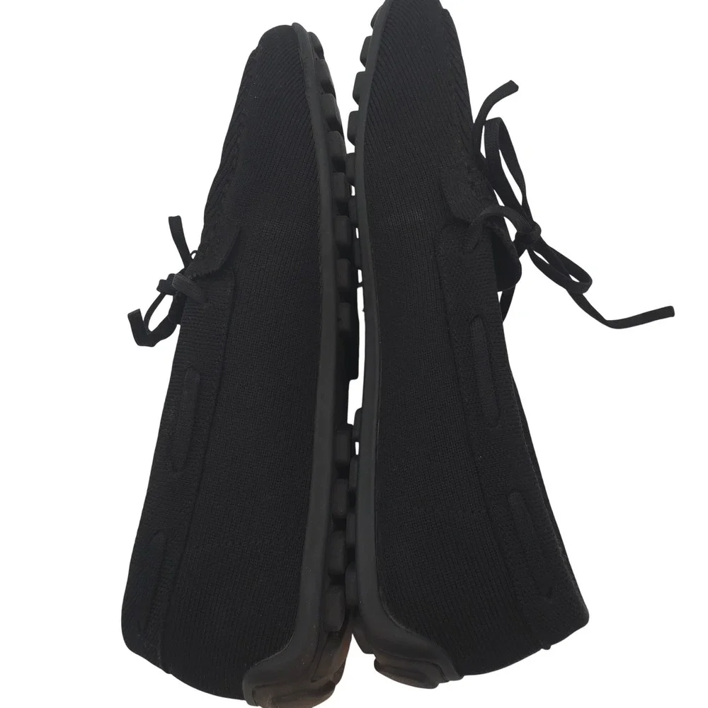 VIVAIA Black Knit Driving Moccasins Women's 10‎ Chunky Sole Comfort Flats Travel